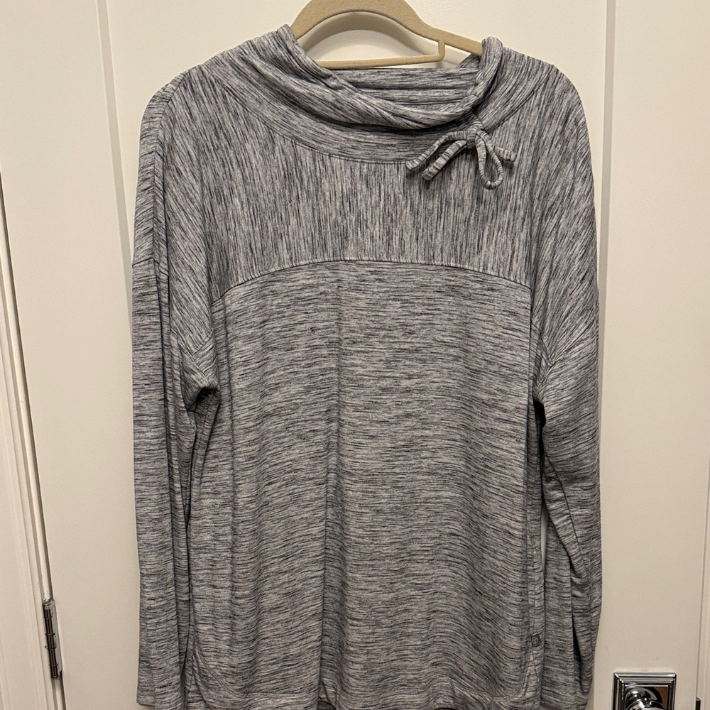 Talbots Heather Gray Knit Top